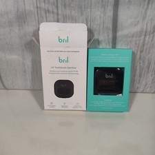 Bril UV-C Toothbrush Sanitizer, Portable Sterilizer, Cover, Holder, Case BLACK