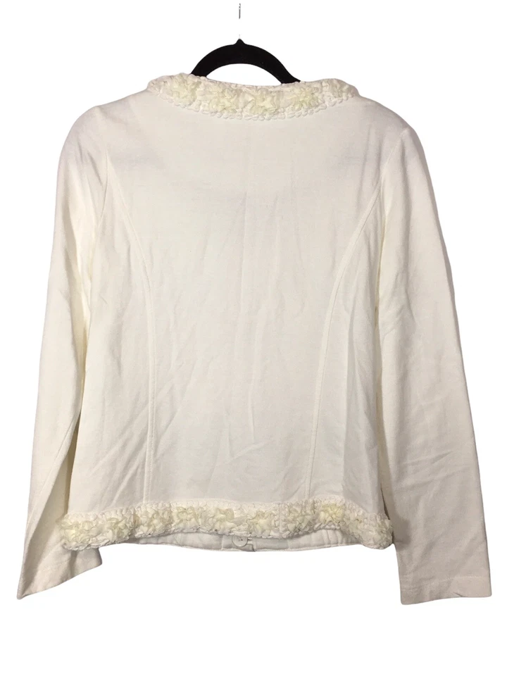 Suéter Top Mujer Nick & Mo Marfil Colección Exclusiva Talla M Volantes Floral Foto 3 de 3