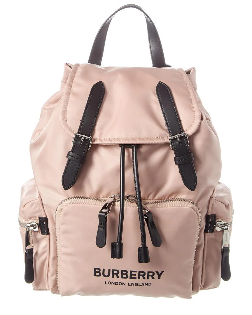 ☆2wayバッグ デイリーユース☆ BURBERRY backpack shoulderbag NWT BURBERRY MD RUCKSACK ROSE BEIGE ECO NYLON BUCKLE