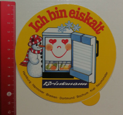 Aufkleber/Sticker: Brinkmann - Ich bin eiskalt - Kühlschrank (13051780)