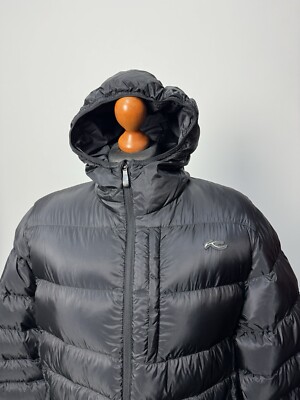 Kjus men s black Whistler Down Hooded Jacket size EU58 USA 2XL p2p 24,8