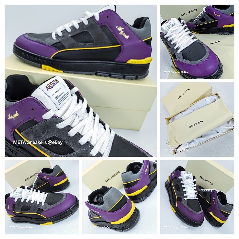 Axel Arigato US 14 Men Black/Purple/White Retro Area Lo Team Colors ...