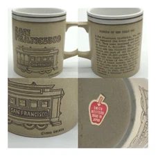 1985 San Francisco Cable Car/ Trolley Coffee Mug by Smith Western Made in Japan