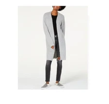 Hooked Up by IOT Juniors M Gray Heather Ribbed Duster Cardigan PREOWNED BZ21