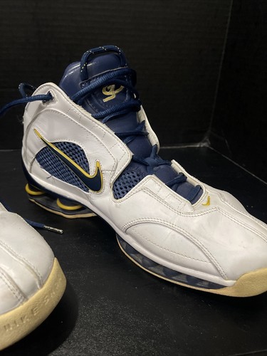 2004 NIKE SHOX JERMAINE O'NEAL 309267-142 WHITE BLUE YELLOW SIZE 11 - Picture 7 of 15