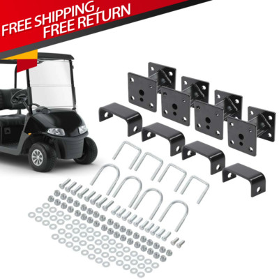 Front & Rear 4'' Block Lift Kit Fit EZGO Golf Cart 75-93 Marathon Electric Models