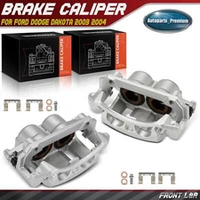 Pair Front Disc Brake Caliper with Bracket for Dodge Dakota 2003 2004 5093388AA