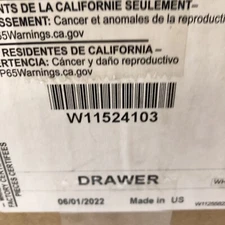 W11524103 New Genuine OEM Whirlpool Washer Detergent Dispenser Drawer (Q3)