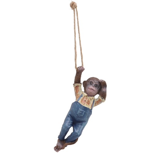 Garden Monkey Statues Cute Simulation Resin Hanging Monkey Garden Ornament Fo - Picture 7 of 22