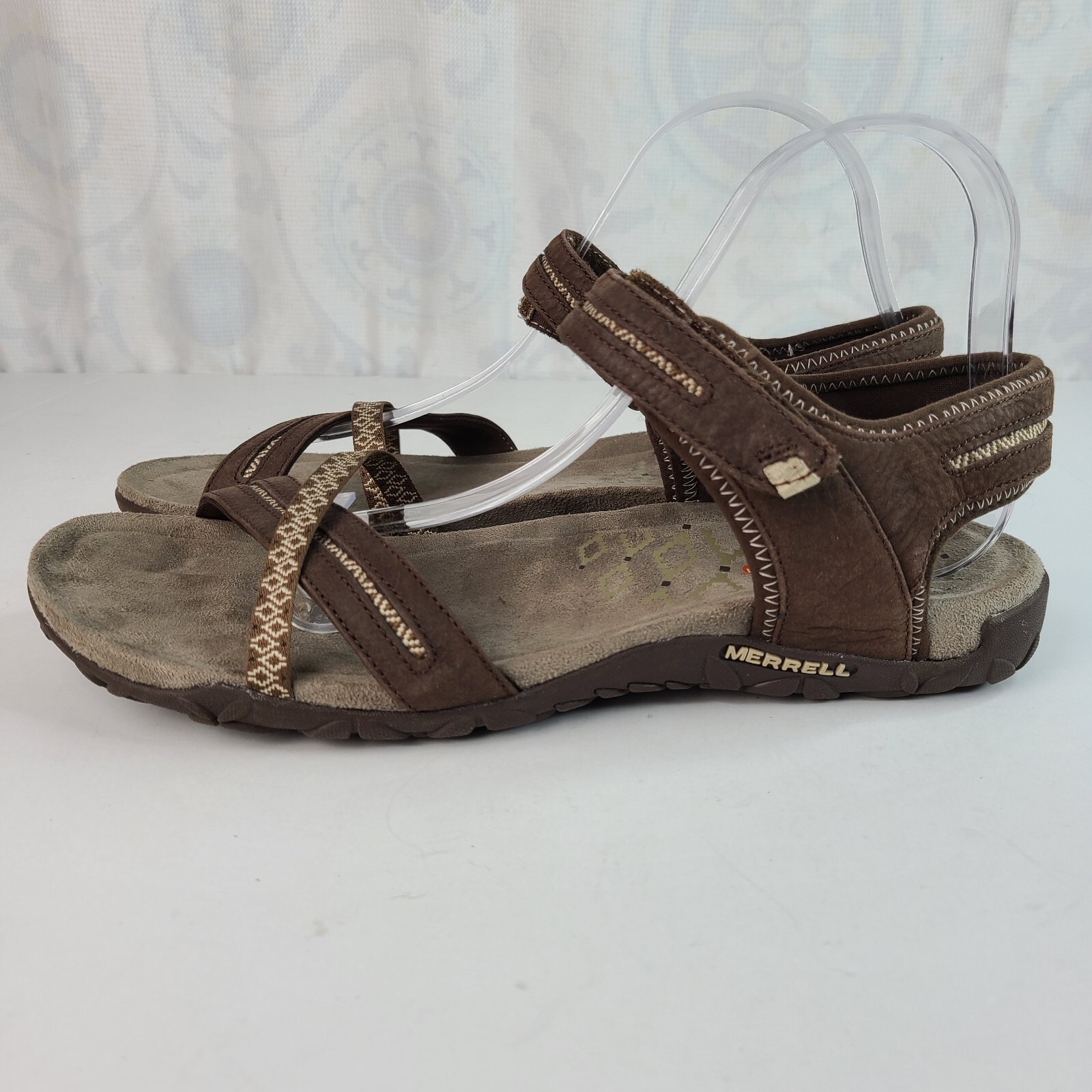 Sandali sportivi Merrell Terran Cross II marroni e crema donna taglia 10