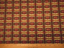 Southwest Quilt Fabric 1 7/8 Yard Red Brown Green Tribal Aztec Premium Cotton C