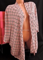 Xs / S - Victoria's Secret Drapey Kimono Swimsuit Cover Up Retro Print - on sale Xs / S - Victoria's Secret Drapey Kimono Swimsuit Cover Up Retro Print - on sale