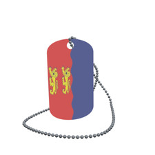 Dog Tag Flag Bunting Calvados Department Dog Tag Aluminium 30 x 50mm