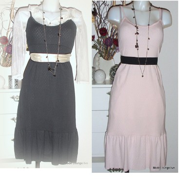 NOA NOA dress dress tunic basic Doria pink kiss azul grey kjole cotton