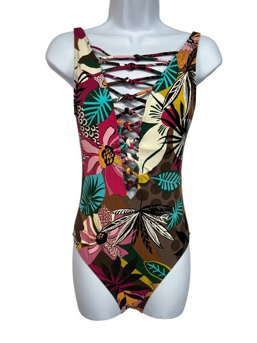 Bleu Rod Beattie Lace Down Over The Shoulder One-Piece Multiple Sz MSRP $129 - Picture 1 of 10