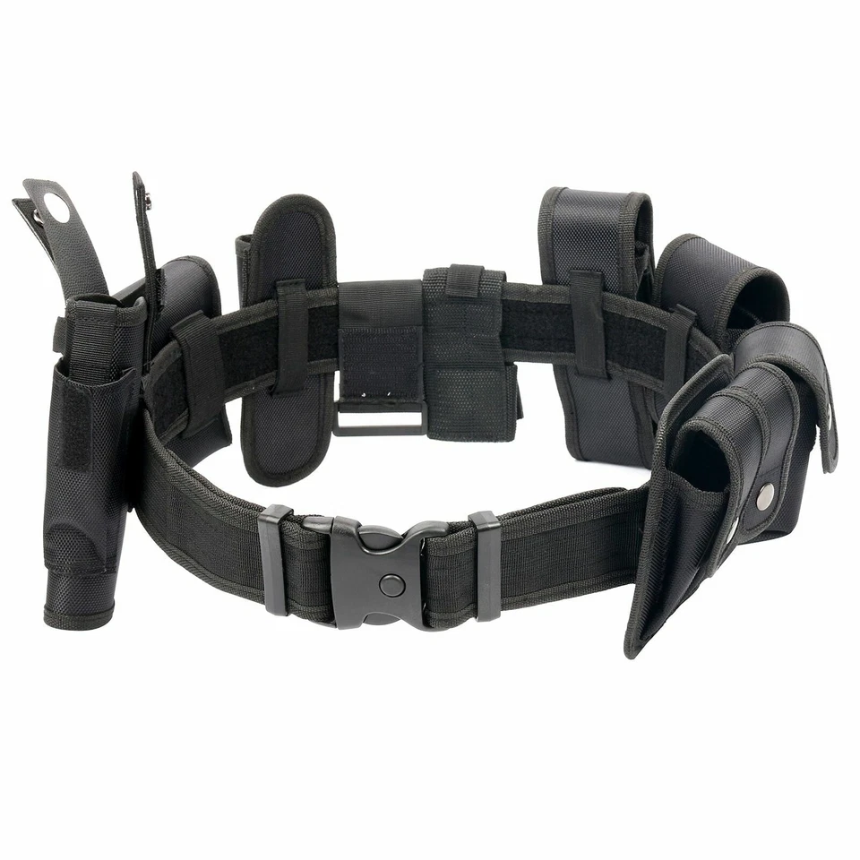 BATTERY CONNECTION Tactical Police Security Guard Duty Belt Law Enforcement Modular Nylon Belt