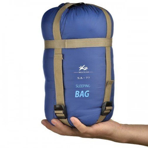 Ultralight Warm Weather Sleeping Bag Portable 75"X30" Blue Besteam SA-77