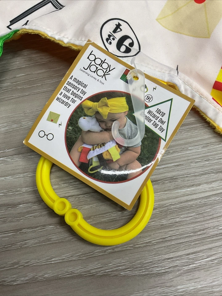 NUEVO Baby Jack Harry Potter Hedwig Mago Búho Lovey Manta de Seguridad Tirar Etiquetas Foto 3 de 4