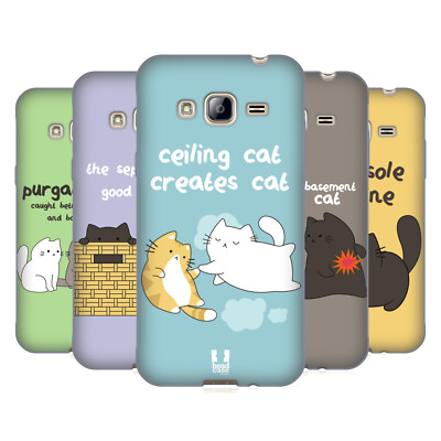 HEAD CASE DESIGNS CEILING CAT VS BASEMENT CAT SOFT GEL CASE FOR SAMSUNG PHONES 3