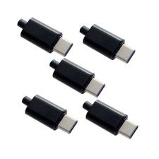 Chenyang 5set DIY 24pin USB 3.1 Type C Male Plug Connector SMT Type Solder