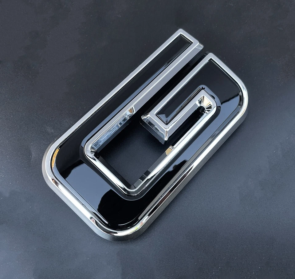 NOVO emblema de grade frontal cromado compatível com 2019 - 2024 GMC Sierra 1500 2500HD 3500HD - Imagem 3 de 4