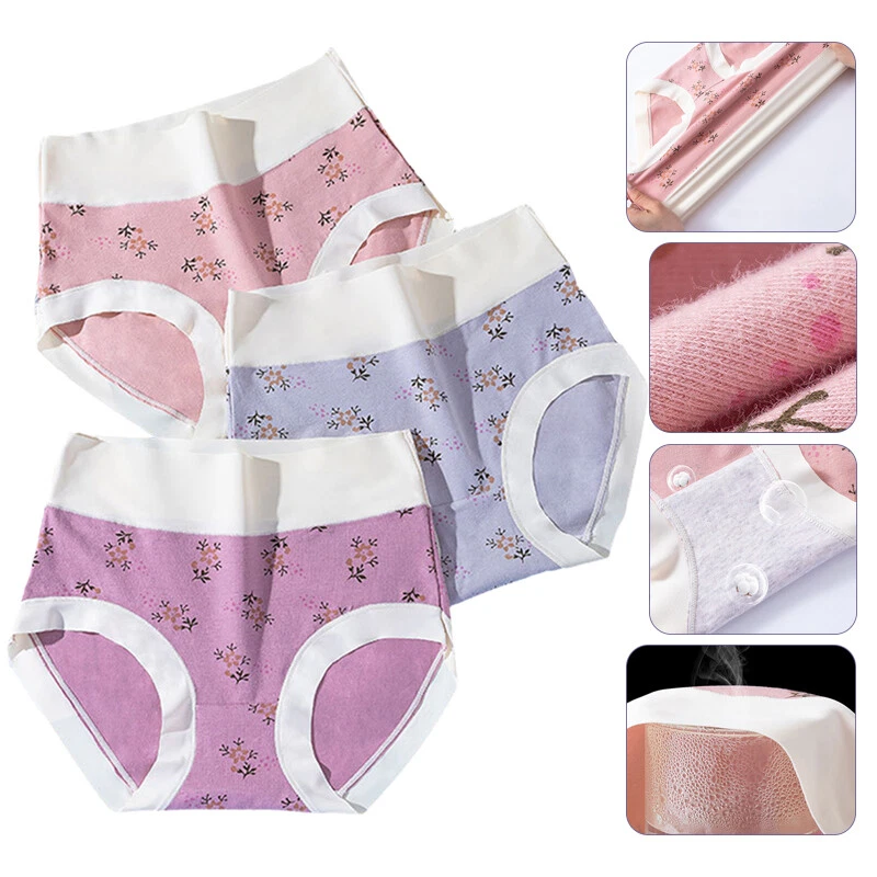 Ropa interior calzoncillos de algodón sin costuras cintura alta talla grande para mujer 40-100 kg Foto 3 de 4