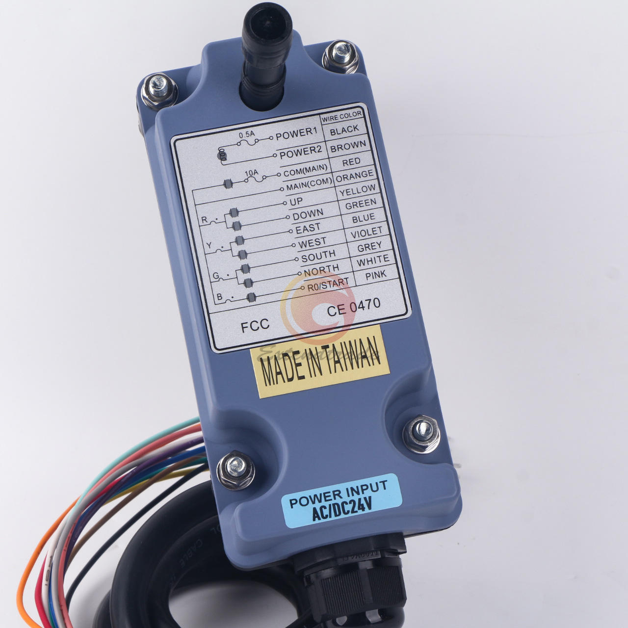 SAGA1-L8B 1 Receiver + 1 Transmitter DC24V Crane Wireless Remote Controller New