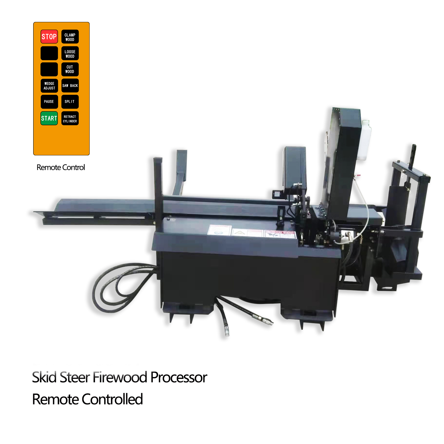 30t Firewood Wood Processor Log Splitter Skid Steer Attachment Forestry ...