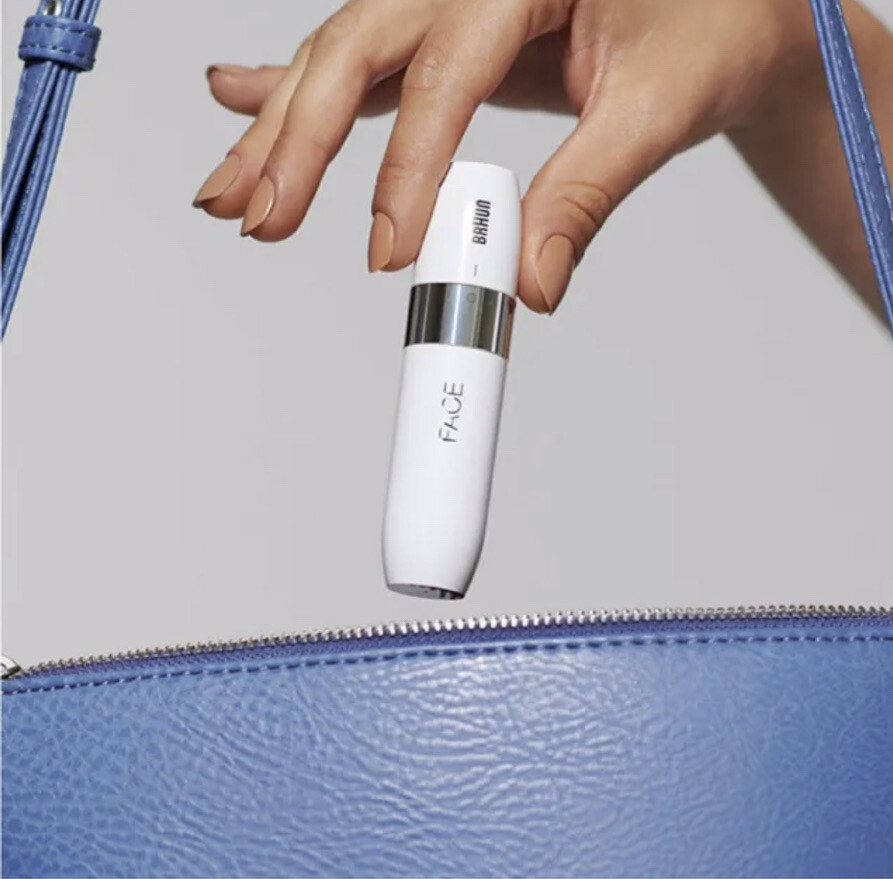 Braun Mini Hair Remover Shaver White w/ Smart Light Gentle on Skin