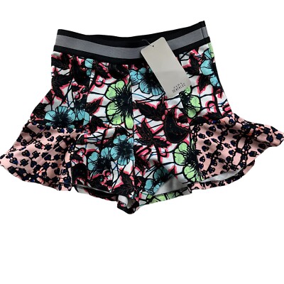 Trafaluc by Zara Women's Floral Print Multicolor Shorts Sz Small Elastic  Waist