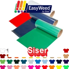 12" Siser EasyWeed Heat Transfer Vinyl HTV, Tshirt Printing Decoration 5yd 10yd