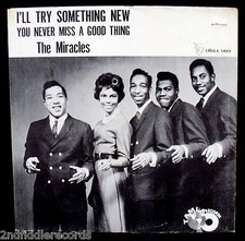 THE MIRACLES-I'll Try Something New-Rare Picture Sleeve-TAMLA #54059