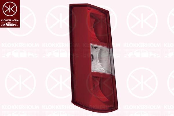 Neu RüCklicht Lampe - Lh - Mit Lampe - Passt FüR Dacia Dokker (Ke_) 2012-2019-image