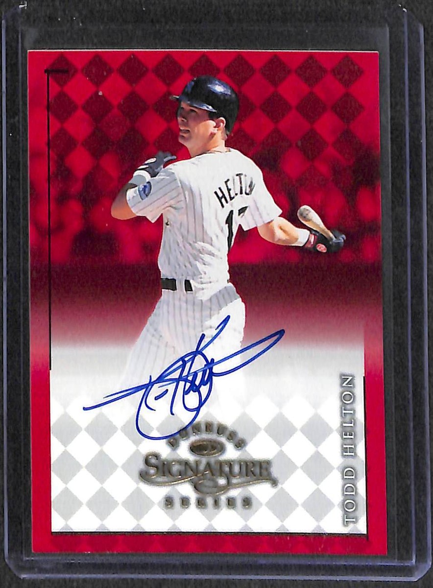 1998 Donruss Signature Series Autograph Todd Helton NM | eBay