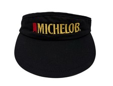 Vintage MICHELOB Black Gold Red Visor Made In USA Anheuser Busch