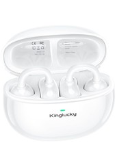Kinglucky Clip-On Earbuds Comfortable fit  Crystal-Clear Sound, 40H Playtime Op