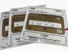 Pioneer Scrapbook 12 x 12 Top Loading White Refills 3x10 30 total NEW with post
