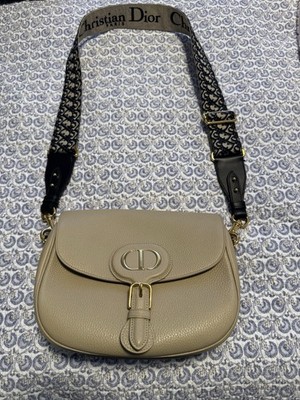 Dior Bobby Hobo Bag Large Beige Leather