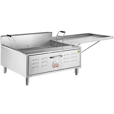 #ad 40 lb. Liquid Propane Flat Bottom Countertop Funnel Cake Donut Fryer $1754.35