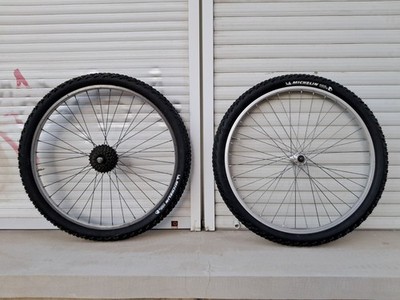 Mountainbike MICHE alu rims + SIMPLEX cassette + NEW Peugeot Country Trail Tires