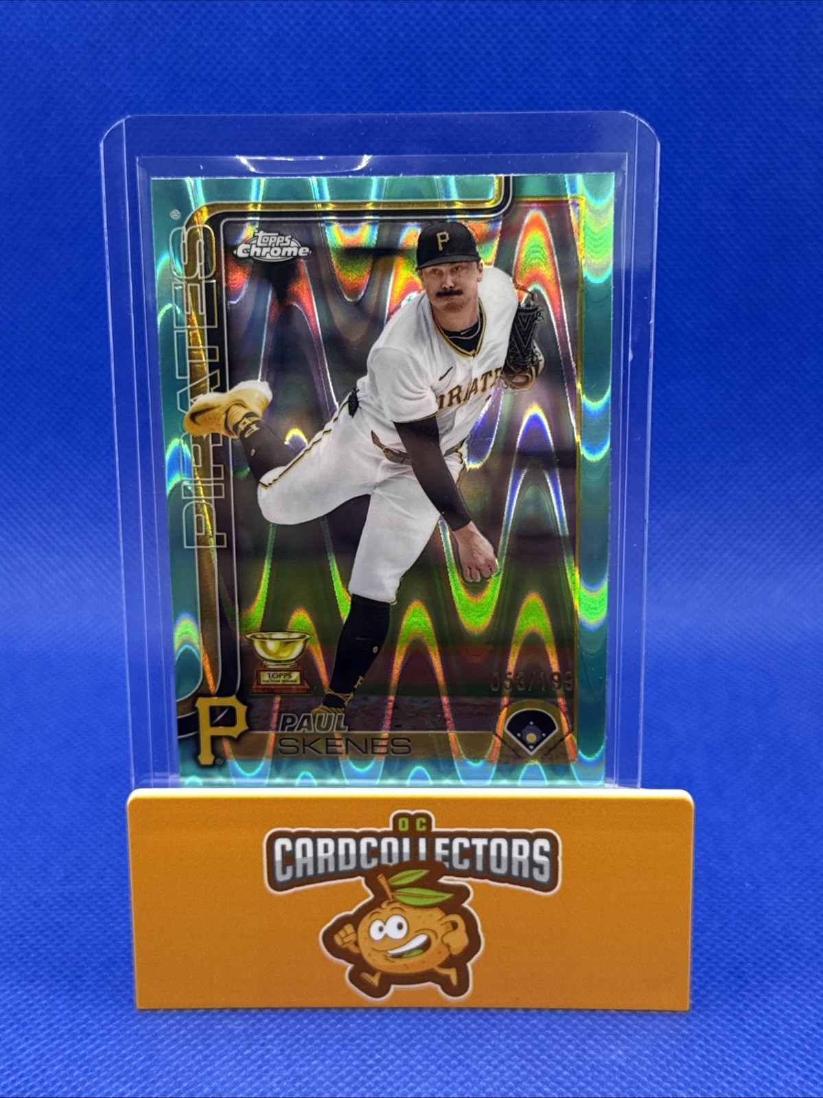 2025 Topps Chrome - Paul Skenes #300 Aqua Raywave Refractor /199