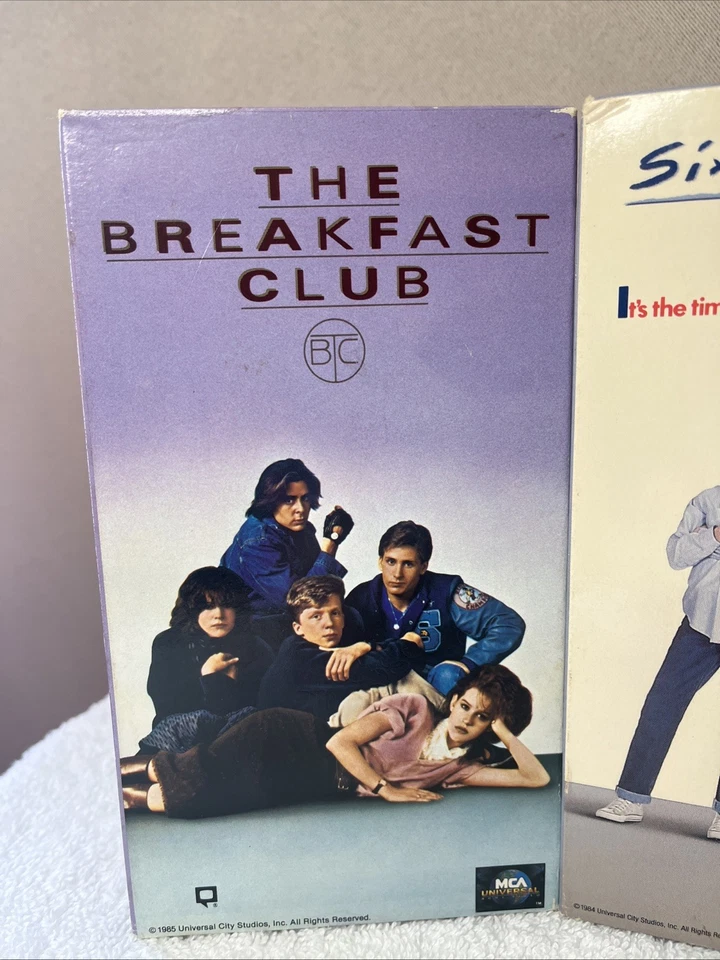 Molly Ringwald VHS Lot Breakfast Club / Pretty In Pink / Sixteen Candles Comedy - Image 2 of 4