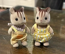Calico Critters Sylvanian Families Squirrel Girl and Boy Brother Sister