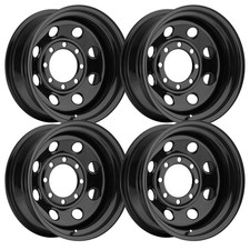 Set-4 Vision 85h Soft 8 15x10 6x5.5 6x139.7 -39mm Gloss Black Wheels 15 Inch