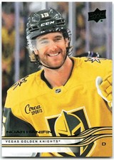 2025-26 Upper Deck Series 1 Holiday SP Green Foil #184 Noah Hanifin Vegas Golden