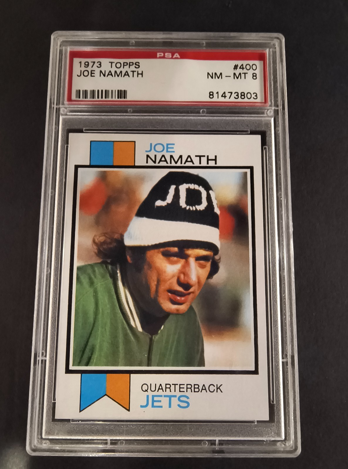 1973 Topps Joe Namath New York Jets #400 PSA 8 NM-MT