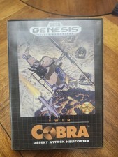 Twin Cobra Sega Genesis 1991 Rare Retro Shooter Arcade Port Tested