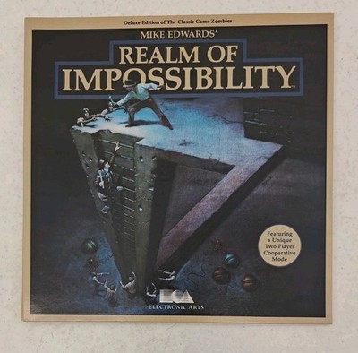 NO DISK-Realm of Impossibility Sleeve/Command Summary Commodore 64-VTG