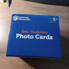Learning Resources Basic Vocabulary Photo Cards, Set of 156 - New