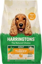 Image of Harringtons Complete Dry Adult Dog Food Turkey & Veg 15kg